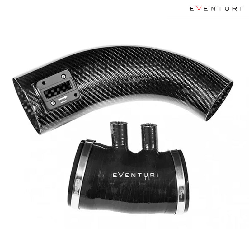 Eventuri Carbon Fiber Black MAF-TUBE and Silicone Hose for Honda FK2
