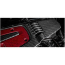 Eventuri Carbon Fiber Engine Cover Red & Black for Honda FL5, FK8 and FK2