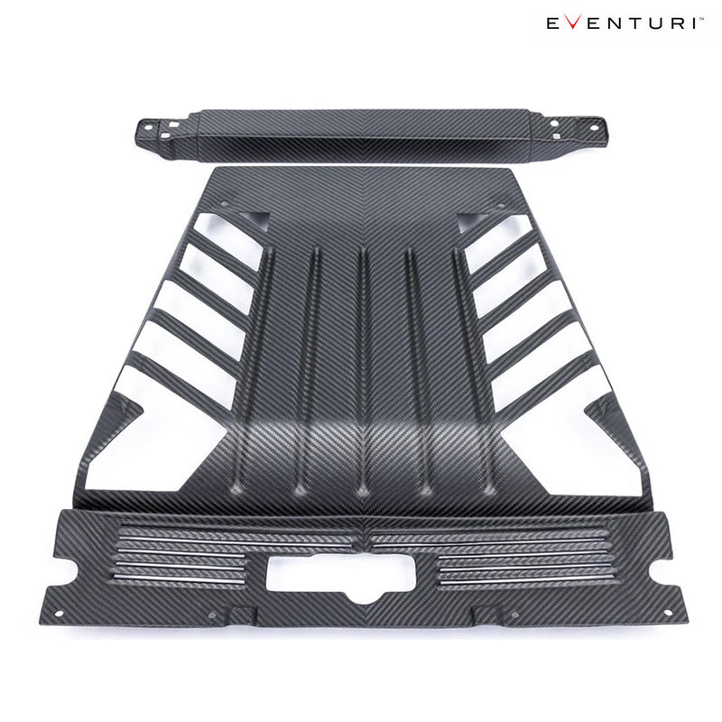 Eventuri Carbon Fiber Engine Cover Set Matte Finish for Lamborghini Huracan