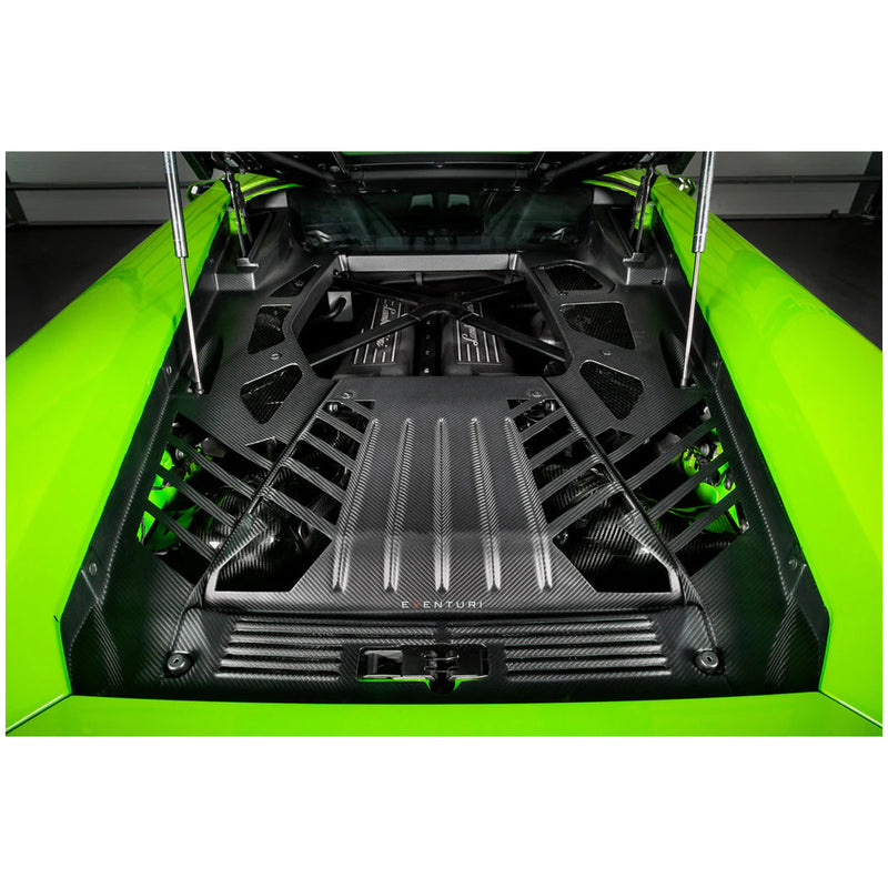 Eventuri Carbon Fiber Engine Cover Set Matte Finish for Lamborghini Huracan