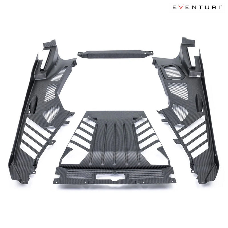 Eventuri Carbon Fiber Engine Cover Set Matte Finish for Lamborghini Huracan