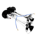 Gaoben Air Horn Chrome Trumpet 12V/24V 450Hz 128dB