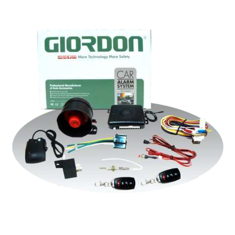 Giordon Car Alarm G17 One Way System with Power Window Output