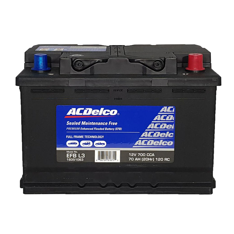 ACDelco Battery EFB DIN74 / BCI 48 / DIN H6 / L3