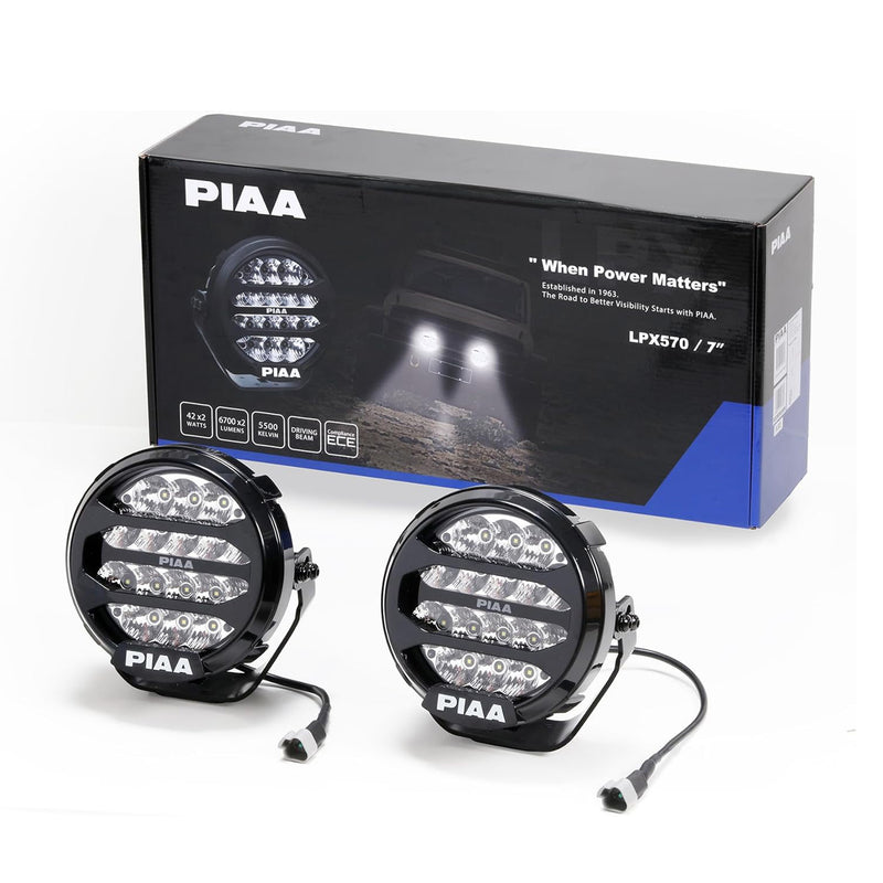 Piaa LED Sport Lamp LPX570 Driving with DRL 5500K 7.0” Pair