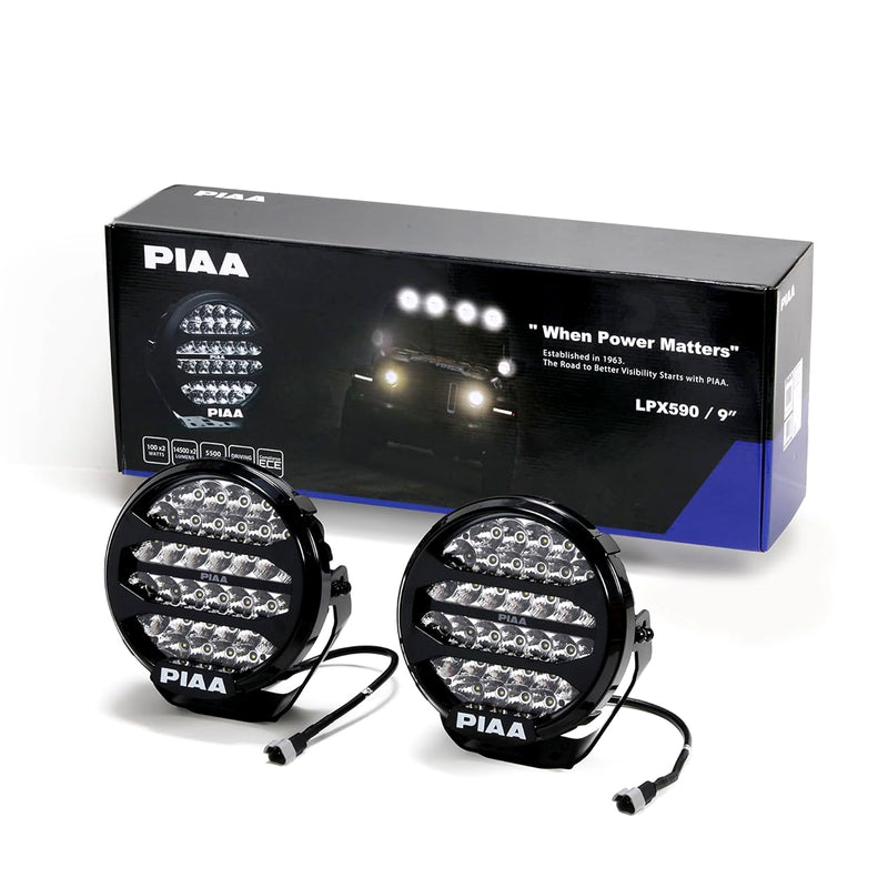 Piaa LED Sport Lamp LPX590 Driving with DRL 5500K 9.0” Pair