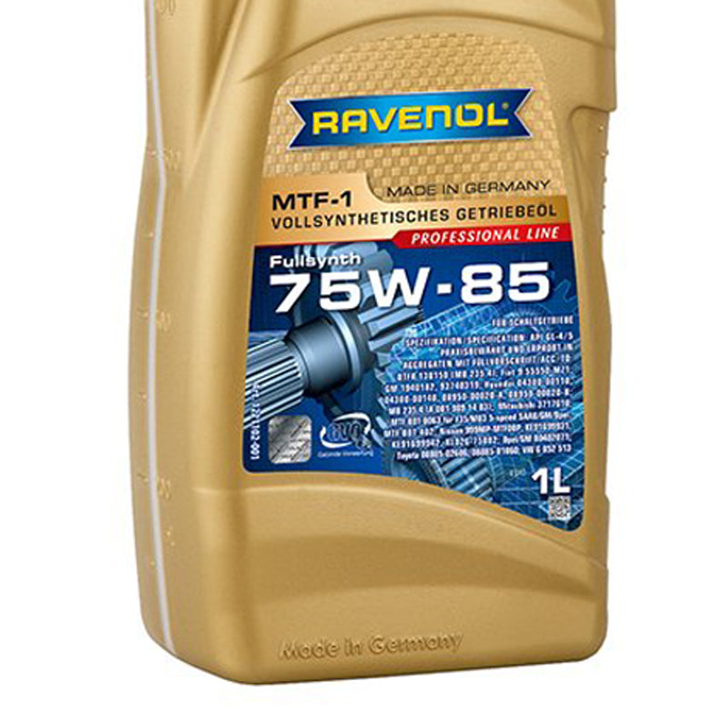 Ravenol Fully Synthetic Manual Transmission Gear Oil GL-4, GL-5 MTF-1 SAE 75W85 1 Liter