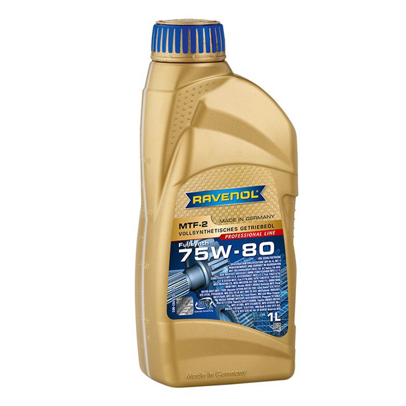 Ravenol Fully Synthetic Manual Transmission Gear Oil GL-4 MTF-2 SAE 75W80 1 Liter