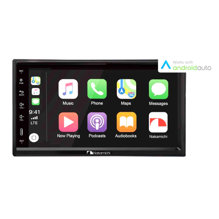 Nakamichi Headunit NA3615-W7 2DIN Receiver 7" Apple CarPlay & Android Auto