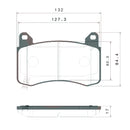 Brembo Front Semi Metallic EV Brake Pad P09029E for Tesla Model Y