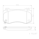Brembo Front Ceramic Brake Pad P11023N for Jeep Grand Cherokee, Chrysler 300C, Dodge Challenger, Charger