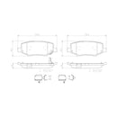 Brembo Rear Ceramic Brake Pad P18024N for Jeep Wrangler JK 2007-2018
