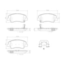 Brembo Front Ceramic Brake Pad P18025N for Hyundai Accent, Kia Rio