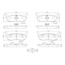 Brembo Rear Ceramic Brake Pad P24083N for Ford F150 1997-2008