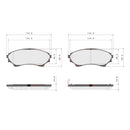 Brembo Front Ceramic Brake Pad P24086N for Ford Everest 2003-2015, Ranger 2006-2011