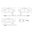 Brembo Front Ceramic Brake Pad P24153N for Ford Ranger T6 Wildtrak, Mazda BT-50