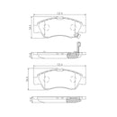 Brembo Front Ceramic Brake Pad P28024N for Honda Civic EK, Jazz GD, Brio