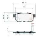 Brembo Rear Ceramic Brake Pad P28025N for Honda City GM, Civic EK/ES, Jazz GD/GE/GK