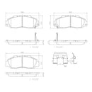 Brembo Rear Ceramic Brake Pad P28026N for Honda Integra 1994-2006, Odyssey 2014-2021, Prelude 1992-2001