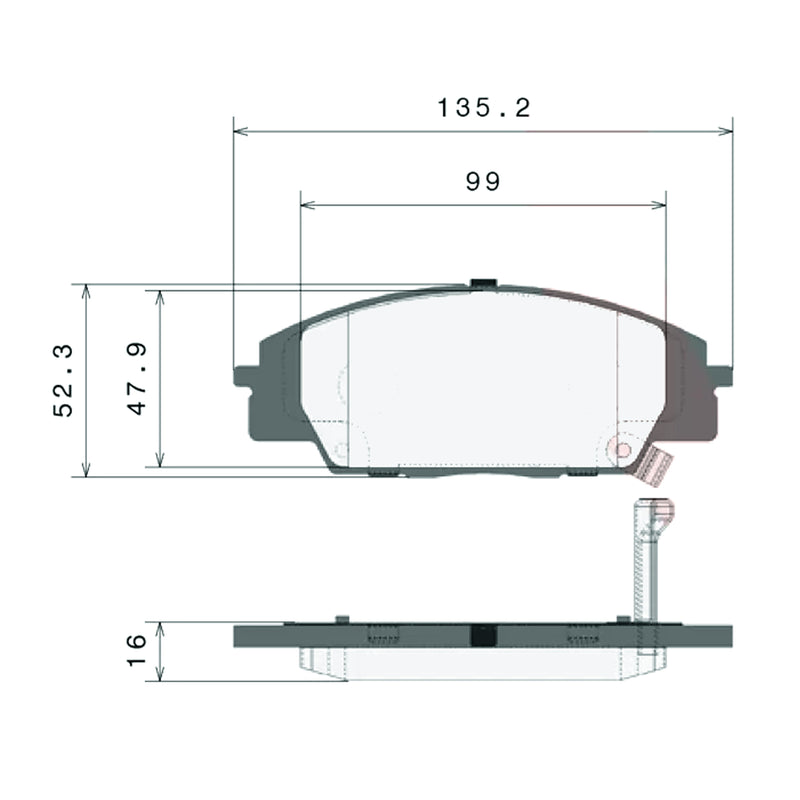 Brembo Front Ceramic Brake Pad P28032N for Honda S2000 1999-2009