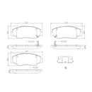 Brembo Front Ceramic Brake Pad P28035N for Honda Civic FC,FL, CRV