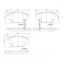 Brembo Rear Ceramic Brake Pad P28040N for Honda NSX 1991-2005