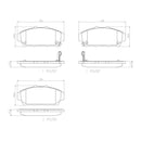 Brembo Front Ceramic Brake Pad P28048N for Honda Integra Type R DC2 1994-1998