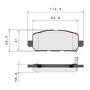 Brembo Rear Ceramic Brake Pad P28090N for Honda HR-V 2016-2022