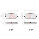 Brembo Rear Ceramic Brake Pad P49044N for Mazda Miata MX-5 ND