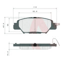 Brembo Rear Ceramic Brake Pad P49053N for Mazda CX-5