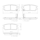 Brembo Rear Ceramic Brake Pad P54018N for Mitsubishi Pajero Fieldmaster 1995-2008