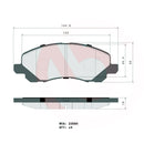 Brembo Front Ceramic Brake Pad P54030N for Mitsubishi ASX, Galant, Lancer