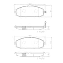 Brembo Front Ceramic Brake Pad P56041N for Nissan Patrol Y61 2000-2018