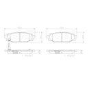 Brembo Rear Ceramic Brake Pad P78020N for Subaru Forester SJ, Legacy, Levorg, WRX