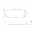 Brembo Front Ceramic Brake Pad P79001N for Suzuki Jimny