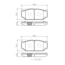 Brembo Front Ceramic Brake Pad P79023N for Suzuki Swift 2017-Up, Ciaz 2016-2021