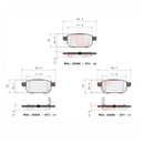 Brembo Rear Ceramic Brake Pad P79029N for Suzuki Swift 2017 - Present