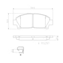 Brembo Front Ceramic Brake Pad P83028N for Toyota MR2 SW20 1989-1999