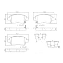 Brembo Front Ceramic Brake Pad P83051N for Toyota MR-S ZZW30 2000-2007