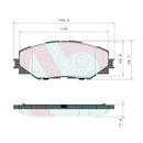 Brembo Front Ceramic Brake Pad P83071N for Toyota RAV4 2006-2012