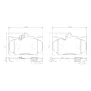 Brembo Front Ceramic Brake Pad P83072N for Lexus GS300, GS350, IS300, IS350, RC350