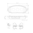 Brembo Front Ceramic Brake Pad P83086N for Toyota Vios1.3 2007-2013