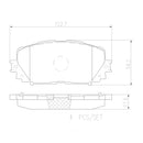 Brembo Front Ceramic Brake Pad P83101N for Toyota Vios 1.5