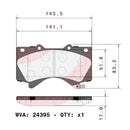 Brembo Front Ceramic Brake Pad P83107N for Toyota Land Cruiser 200 2008-2021, Sequoia