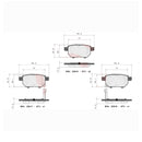 Brembo Rear Ceramic Brake Pad P83133N for Toyota Vios 1.5