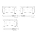 Brembo Front Ceramic Brake Pad P83146N for Lexus IS-F, Subaru WRX STI