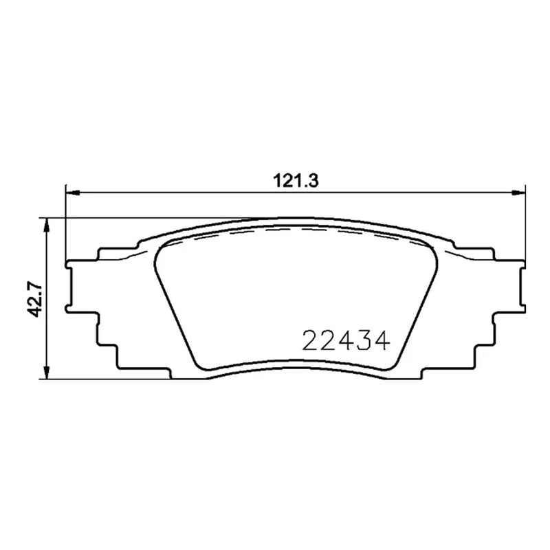 Brembo Rear Ceramic Brake Pad P83160N for Toyota RAV4 2019 - Present