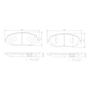 Brembo Front Ceramic Brake Pad P83175N for Toyota Yaris Cross XP210 2020-2022