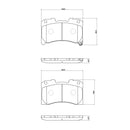 Brembo Front Ceramic Brake Pad P83184N for Toyota GR Yaris