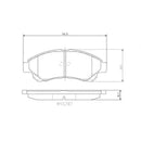 Brembo Front Ceramic Brake Pad P83190N for Toyota Rush 2018-Up